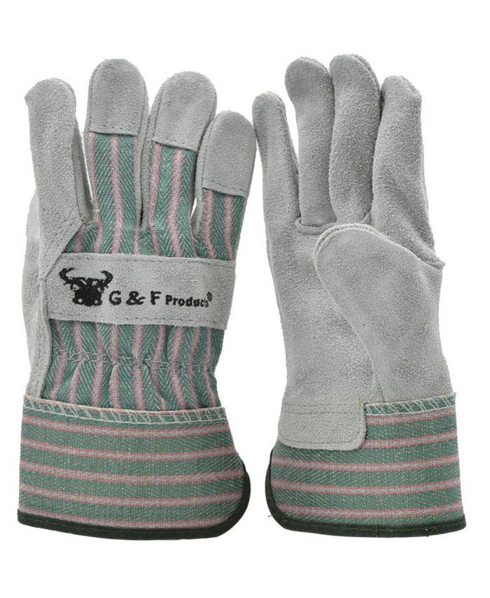 G & F Products Kids Grey Leather Gloves Macy's