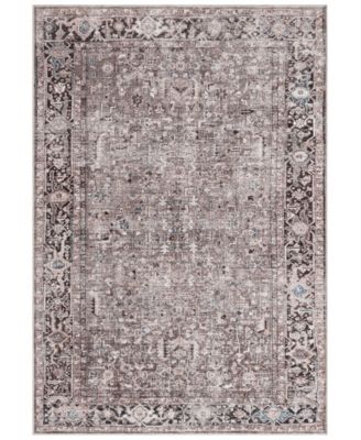 Global Rug Designs Riley Washable Rug Rwr796 Area Rug In Lavender