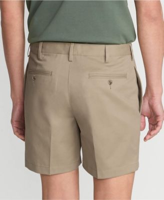 Men's No Iron 6" Plain Front Chino Short