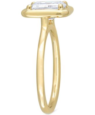 Moissanite Bezel Ring (1-3/4 ct. t.w.) in 10k Gold