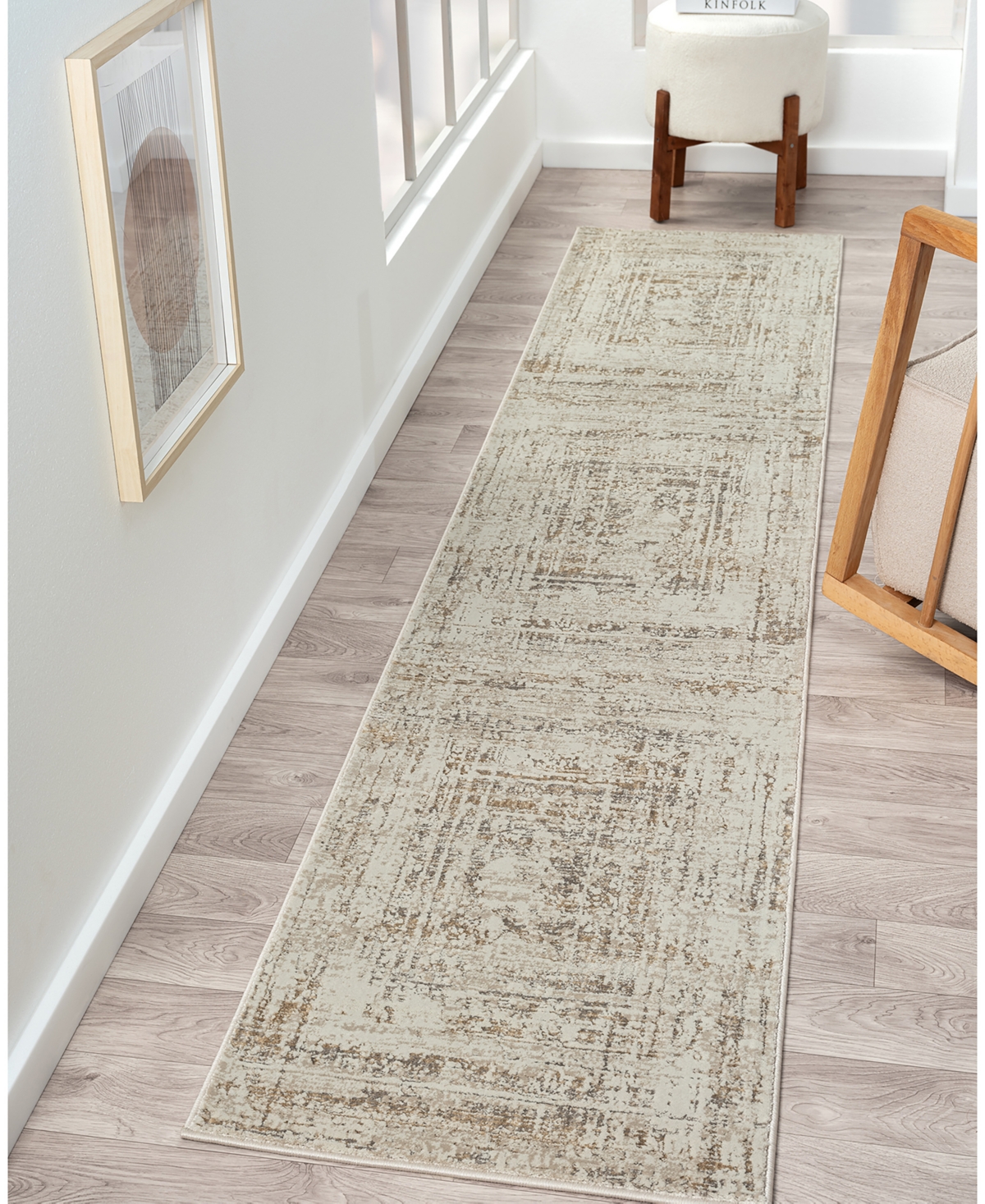 Lr Home Bienne Biena284 2' X 10' Runner Area Rug In Beige,gray