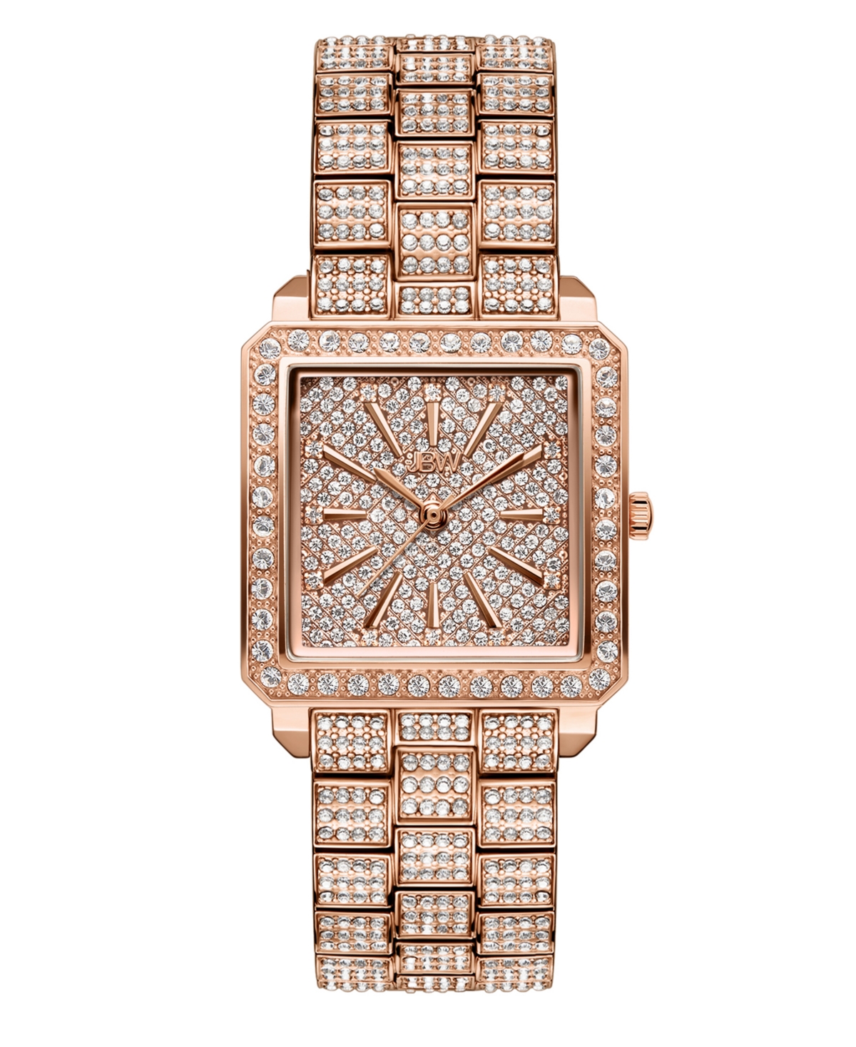 Shop Jbw Women's Cristal 18k Rose Gold-plated Stainless Steel Watch, 28mm