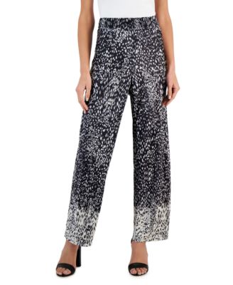 JPR Studio - Women's Solid Pleated Pull-On Pants