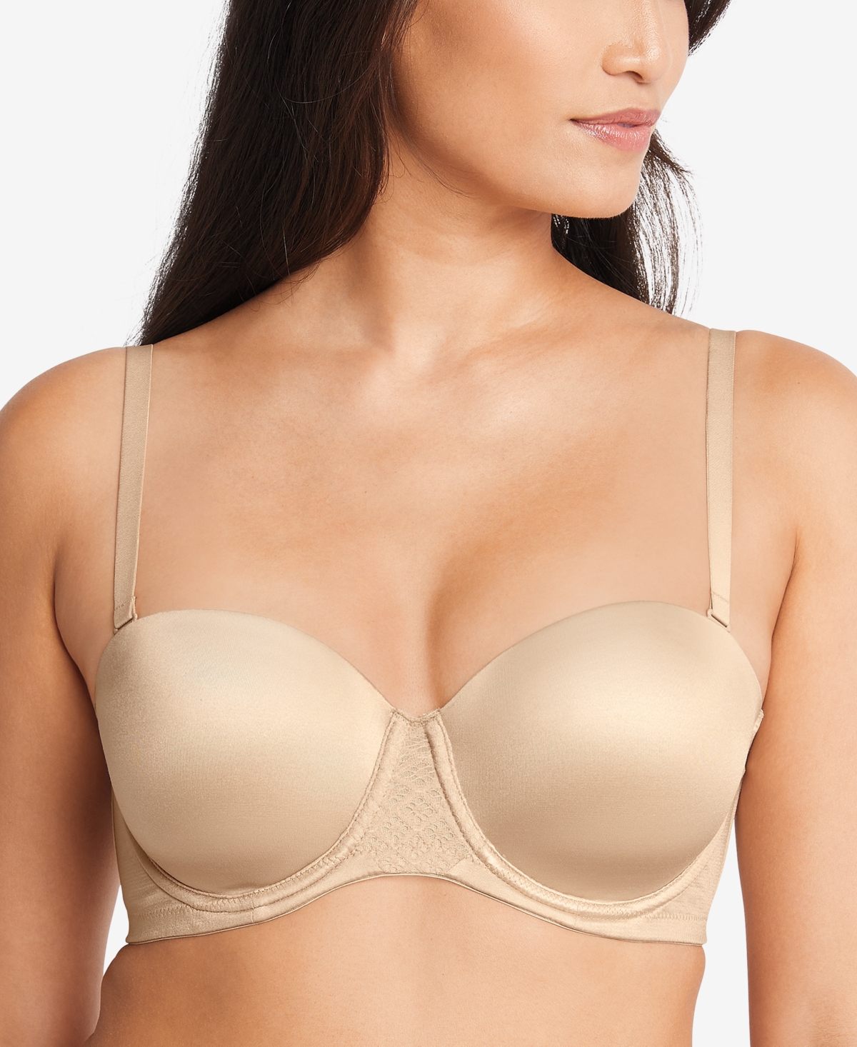 Bali One Smooth U Stay In Place Strapless Underwire Bradf6599 In Taupe
