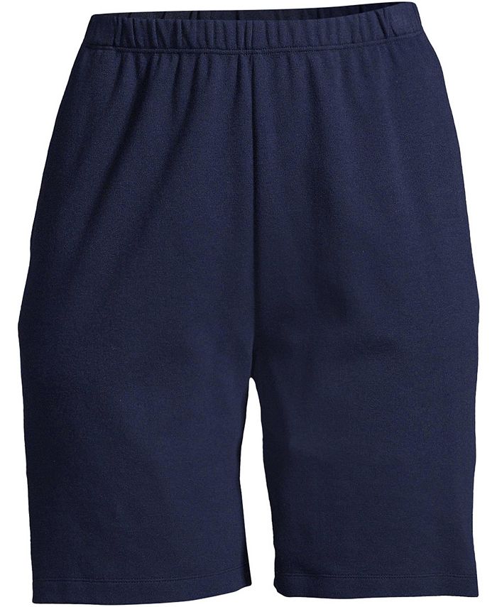Lands' End Women's Sport Knit High Rise Shorts Macy's