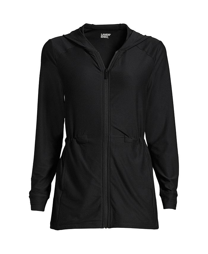 Lands' End Women's Soft Performance Full Zip Hoodie Macy's