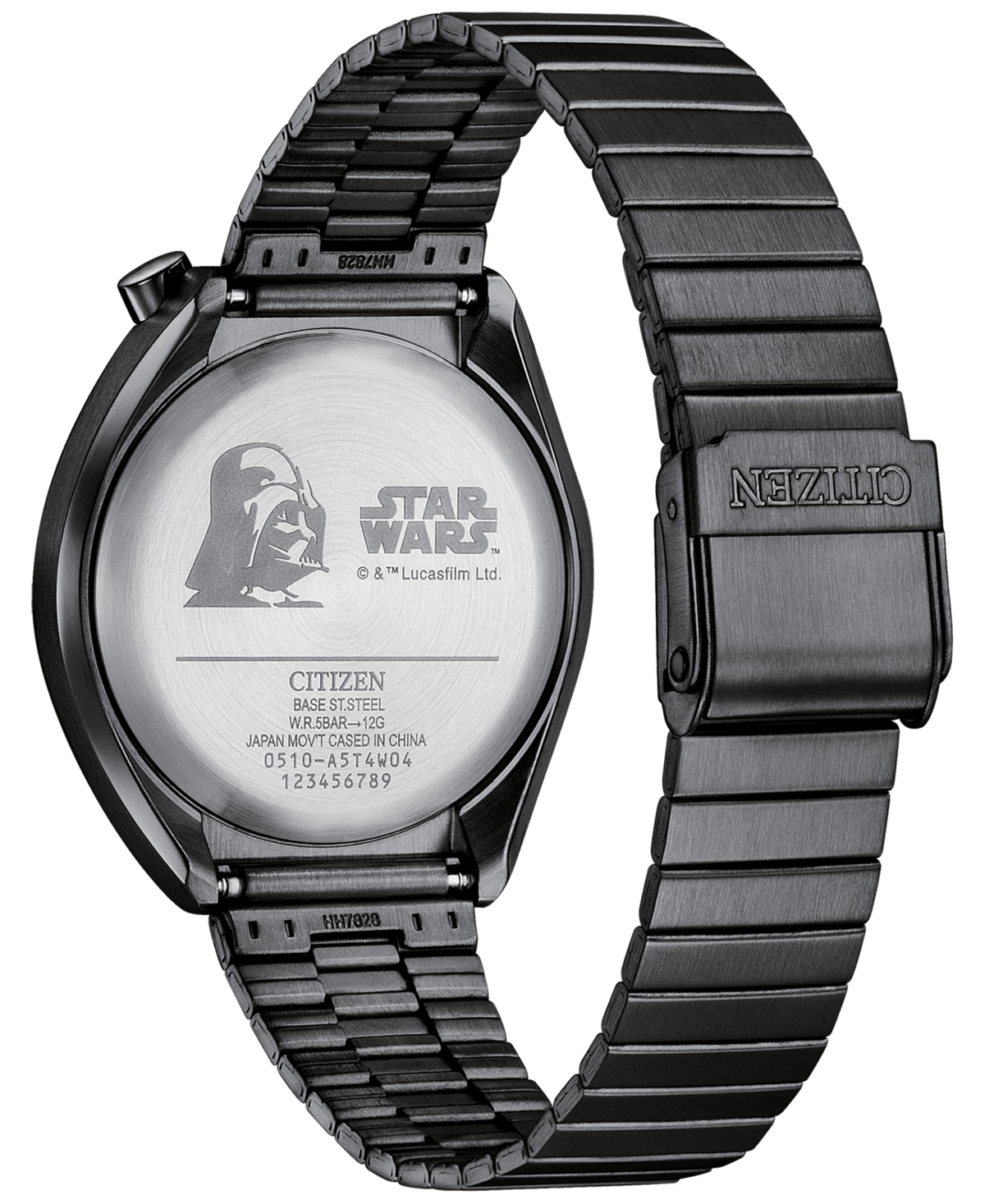 Citizen Men's Chronograph Star Wars Darth VaderTone Stainless Steel Bracelet Watch 38mm - Black