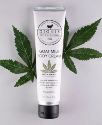 Goat Milk Body Cream with Hemp, 3.3 oz.