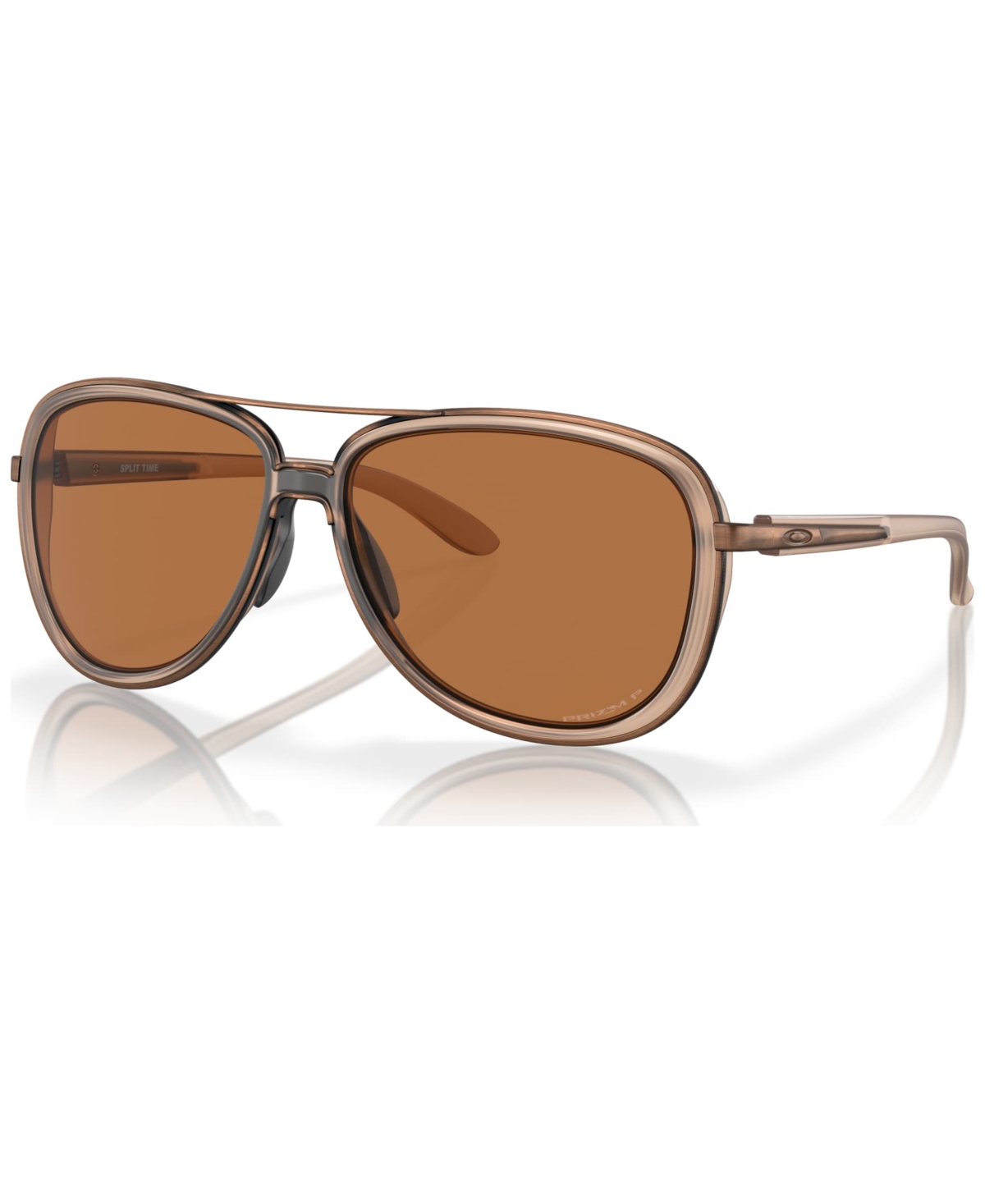 Oakley Woman Sunglasses Oo4129 Split Time In Prizm Bronze Polarized