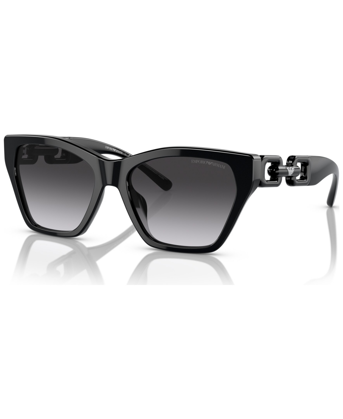 Shop Emporio Armani Women's Sunglasses, Ea4203u In Shiny Black