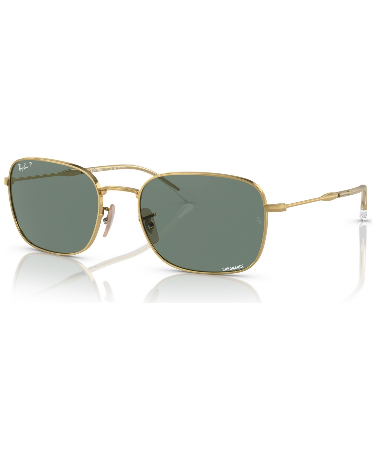 Ray Ban Ray-ban Unisex Polarized Sunglasses, Rb3706 In Gold-tone