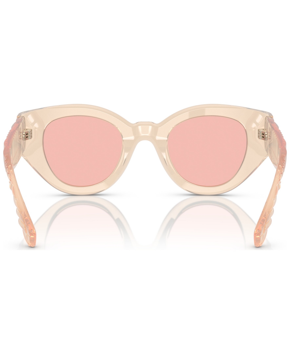 Shop Burberry Women's Low Bridge Fit Sunglasses, Meadow In Pink