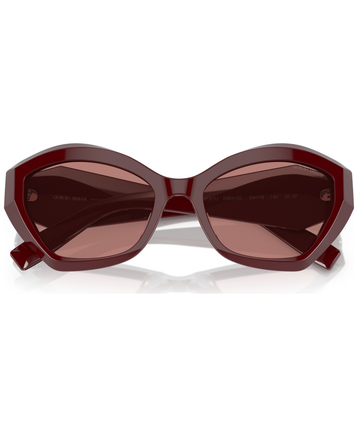 Shop Giorgio Armani Women's Sunglasses, Ar8187u In Bordeaux
