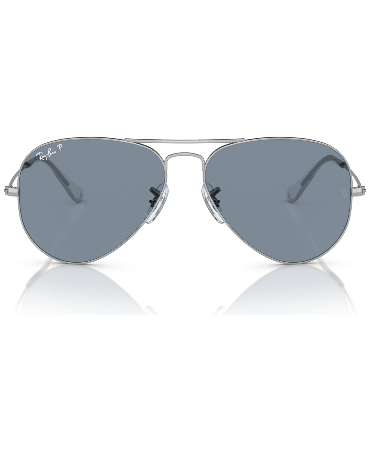 Поляризационные солнцезащитные очки Ray-Ban Aviator Classic RB3025 унисекс, цвет: Серебряный — фото 3