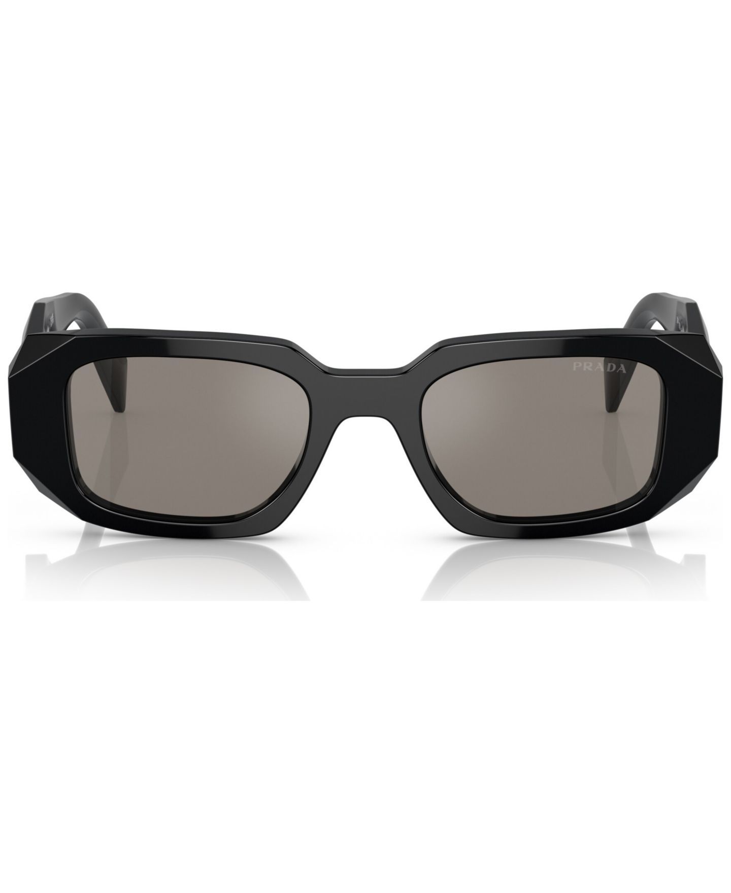 Женские солнцезащитные очки PRADA Symbole Rectangular Sunglasses, PR17WS, цвет: Чёрный, вариант 1 — фото 2