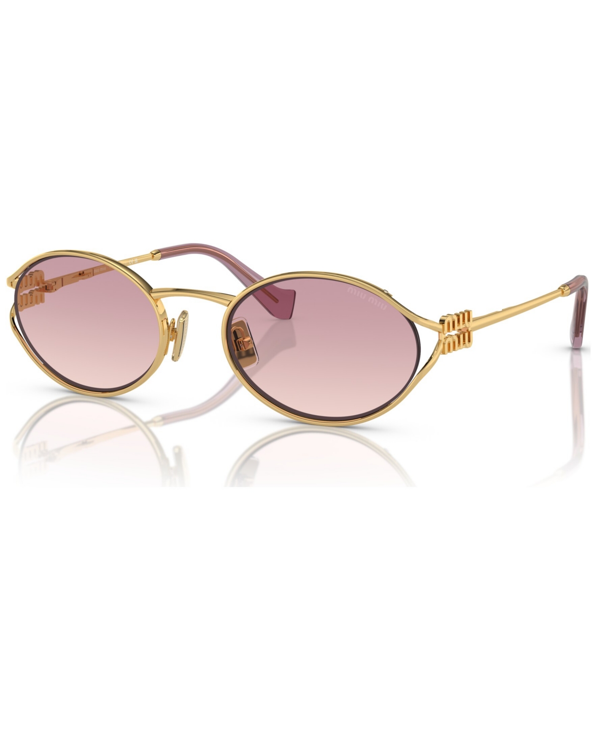 Miu Miu Women's Sunglasses, Mu 52ys In Gold-tone