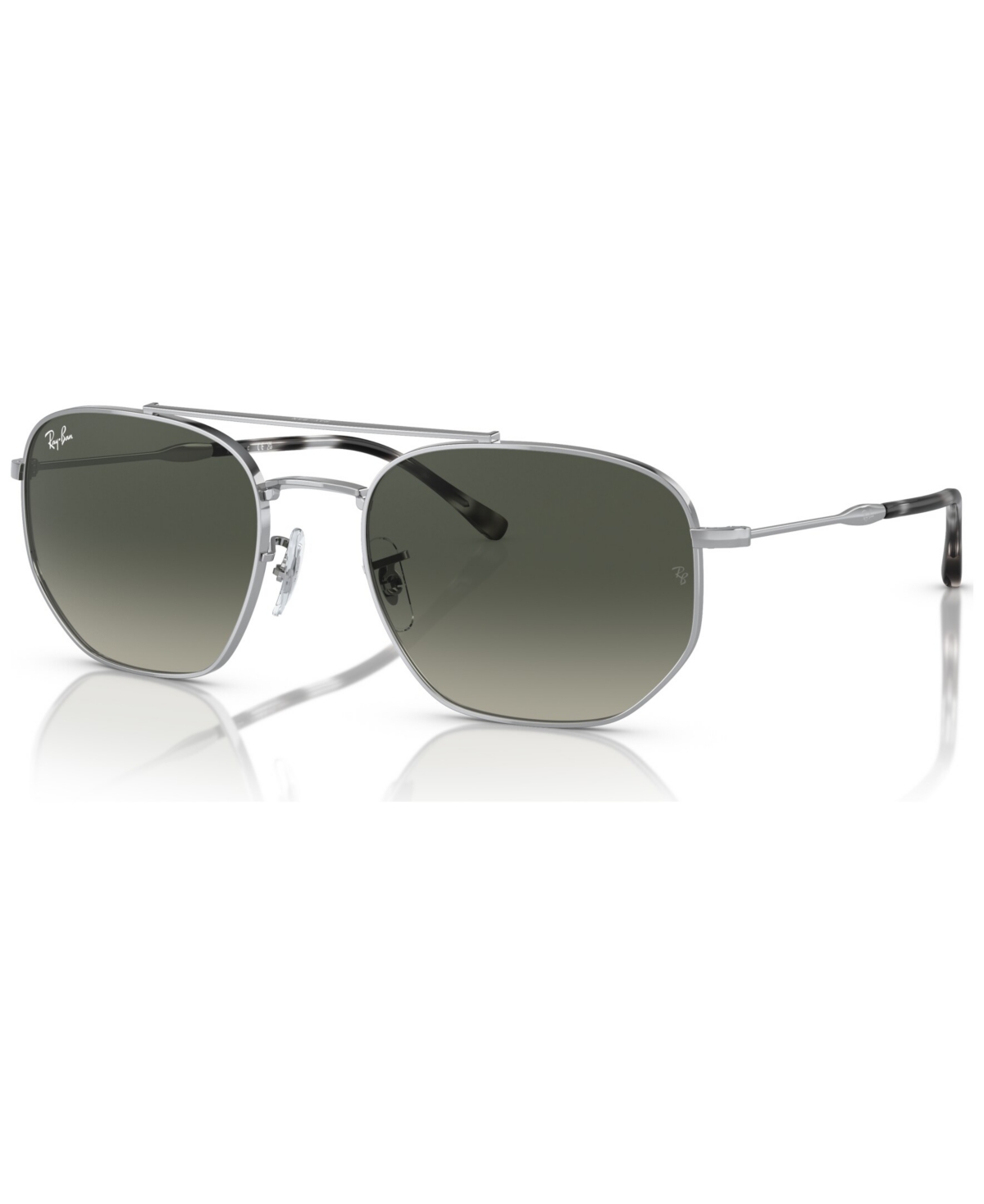 Shop Ray Ban Unisex Sunglasses, Rb3707 In Silver-tone