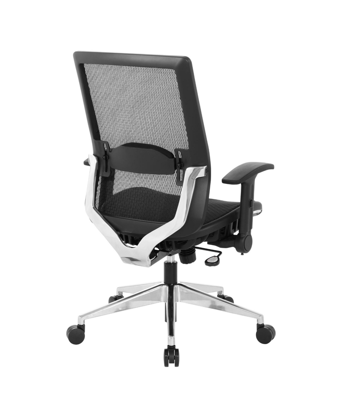Osp Home Furnishings Black Matrix Back Manager's Office Chair With Matrix Seat In Black