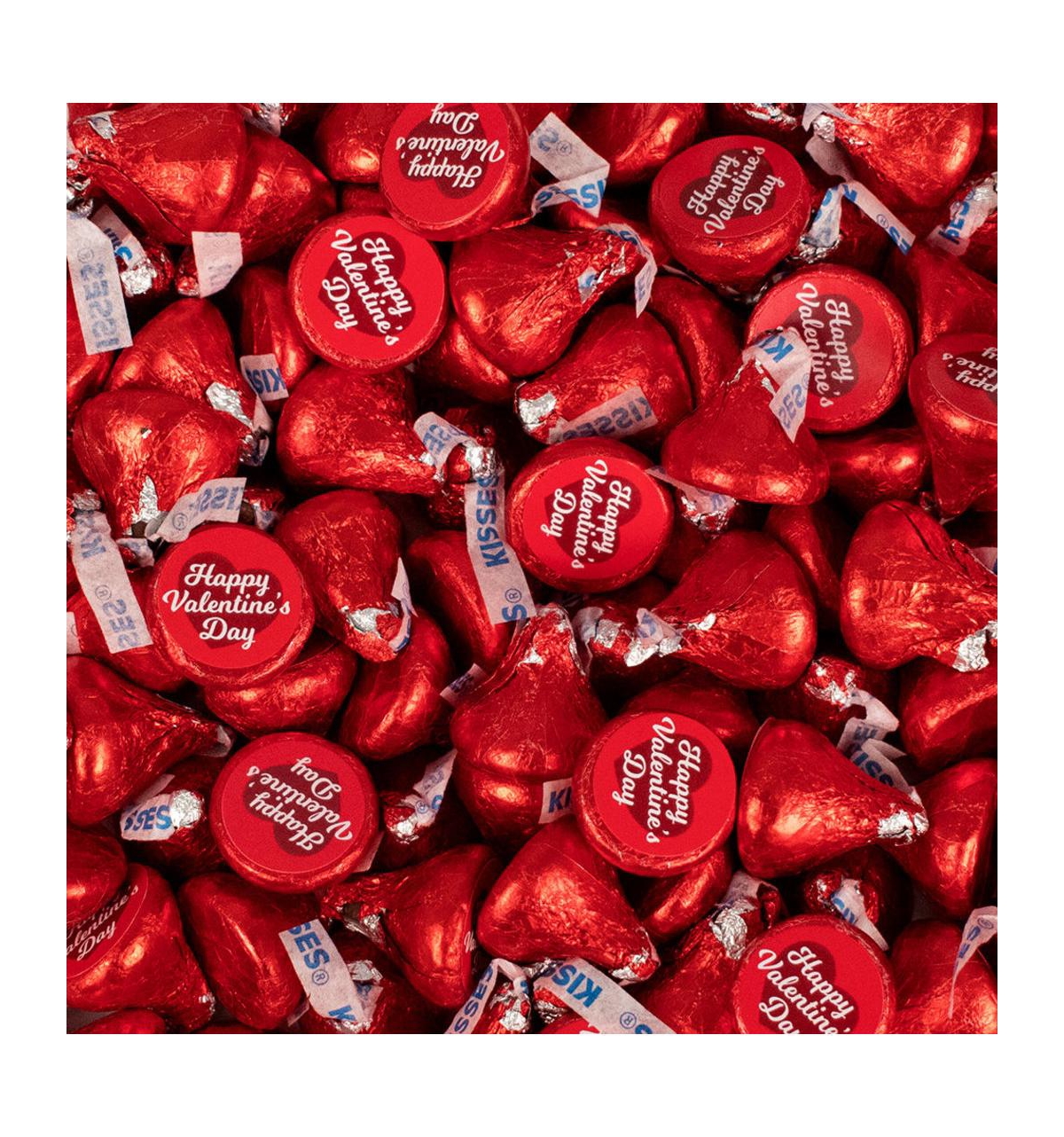 Just Candy Valentine's Day Candy Red Hershey's Kisses Milk Chocolate