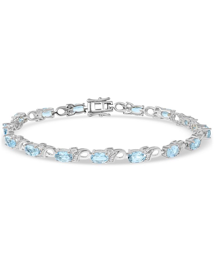 Aquamarine online bracelet macys