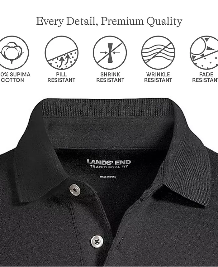 Men's Short Sleeve Cotton Supima Polo Shirt - thumbnail 3