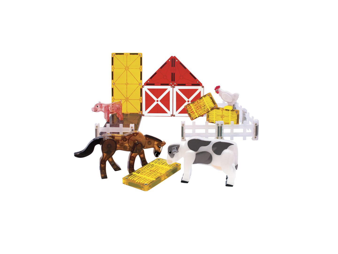 Детский конструктор Magna-Tiles® Farm Animals Farm 25-Piece Building Set, Ages 3+ — фото 3