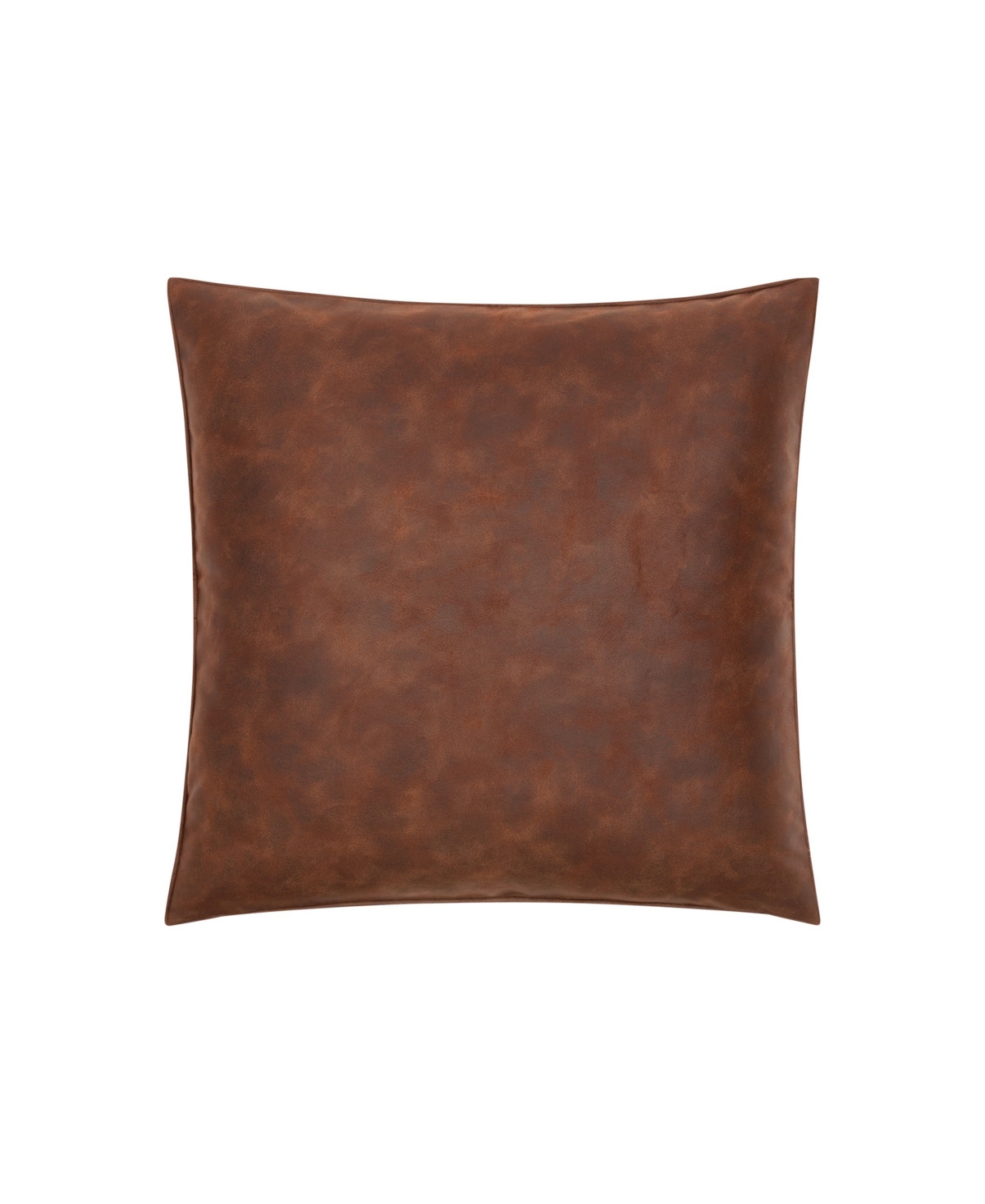 Patricia Nash Faux Leather Square Decorative Pillow, 20" X 20" In Brown