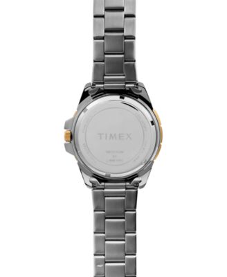 Men's Quartz Analog Premium Dress Stainless Steel Two-Tone Watch 44mm