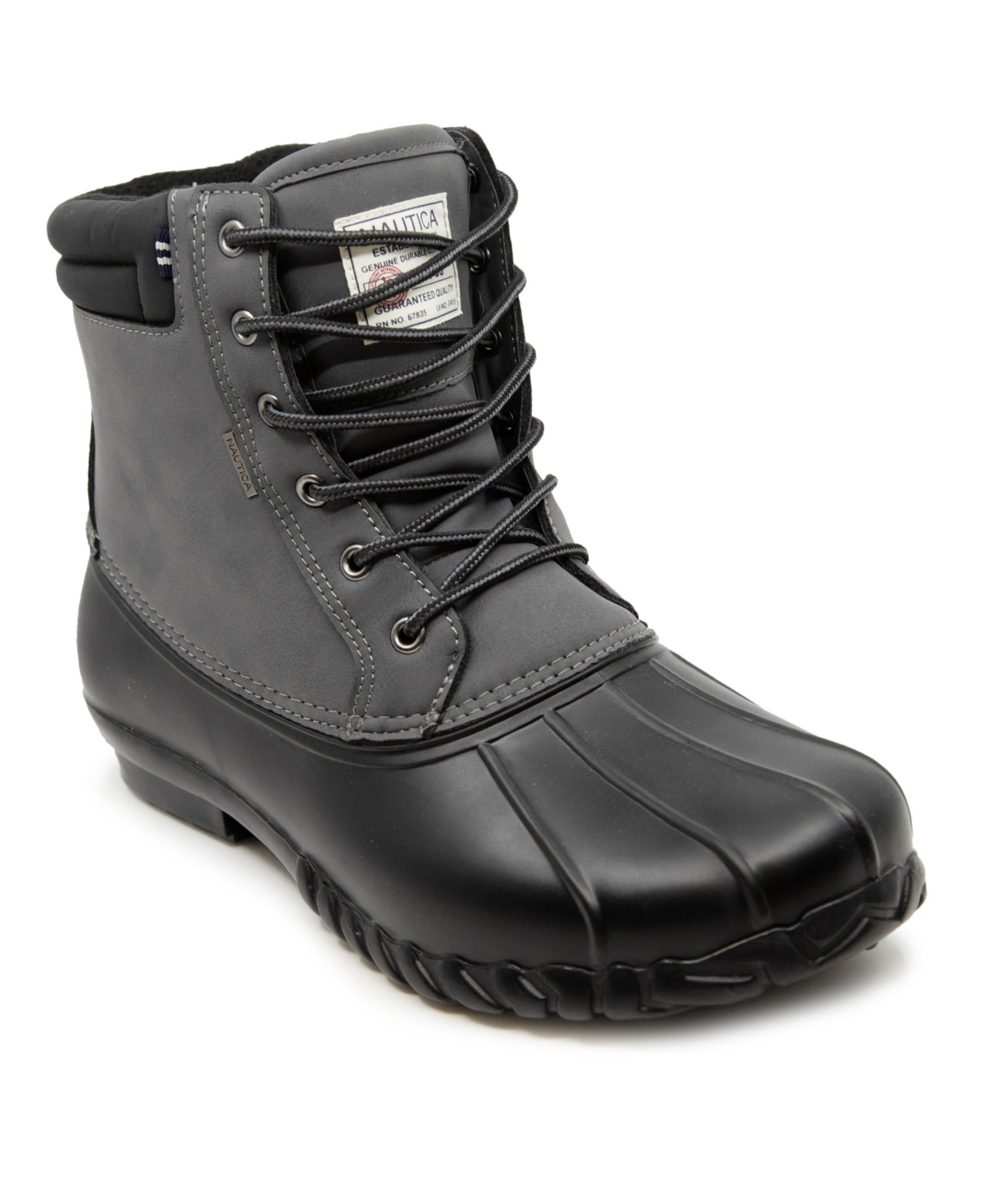 Shop Nautica Men's Channing Cold Weather Boots In Charcoal,black