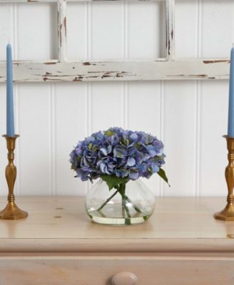 Large Blooming Hydrangea w/Vase