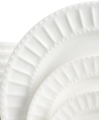 Soho Lounge Gibson White Elements Paloma Embossed 42-Piece Set, Service for 6, Created for Macy's