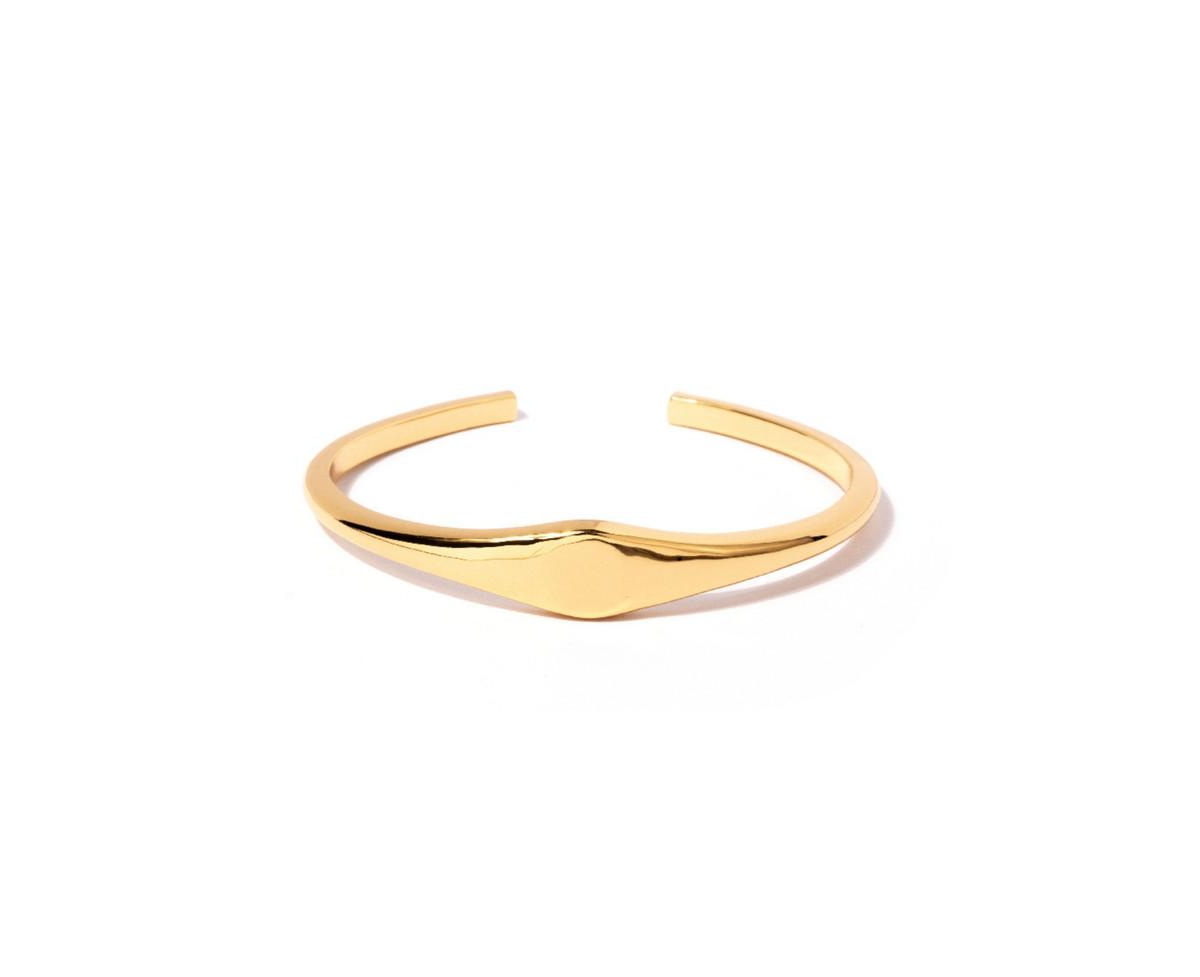 Signet Cuff Bracelet - Gold