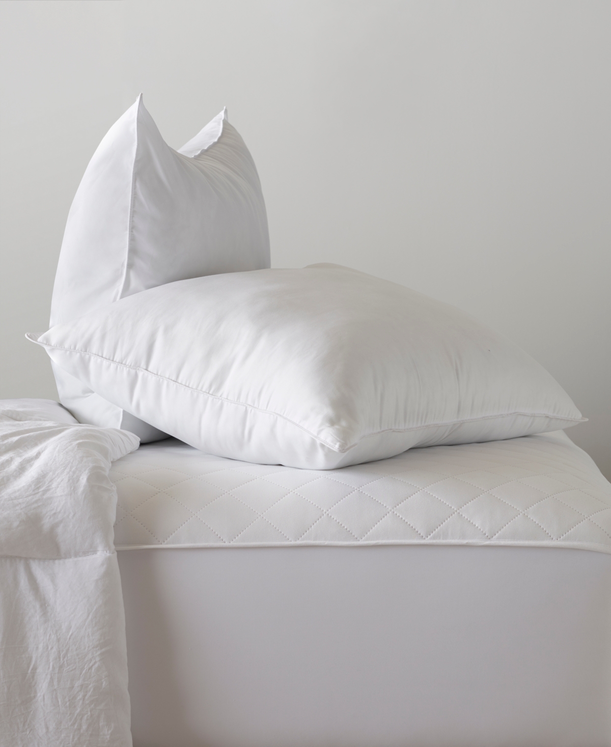 Ella Jayne Signature Plush Allergy-Resistant Density Stomach Sleeper Down Alternative Pillow, - Set of 2