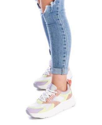 Women's Sneakers By Pink With Multicolor Accent