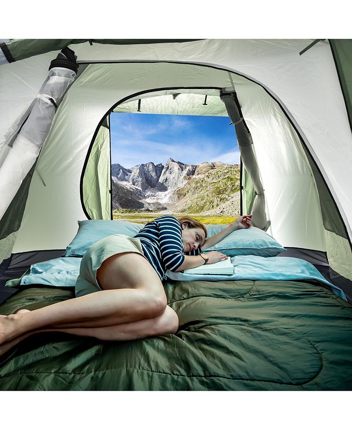 Costway 46 Person Camping Tent Waterproof Family Large DoubleLayer