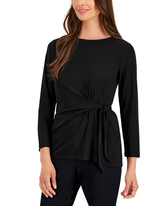 Macy's tie front top clearance