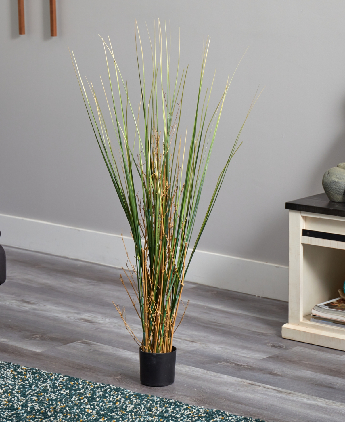 Nearly Natural 4' Grass & Bamboo Plant