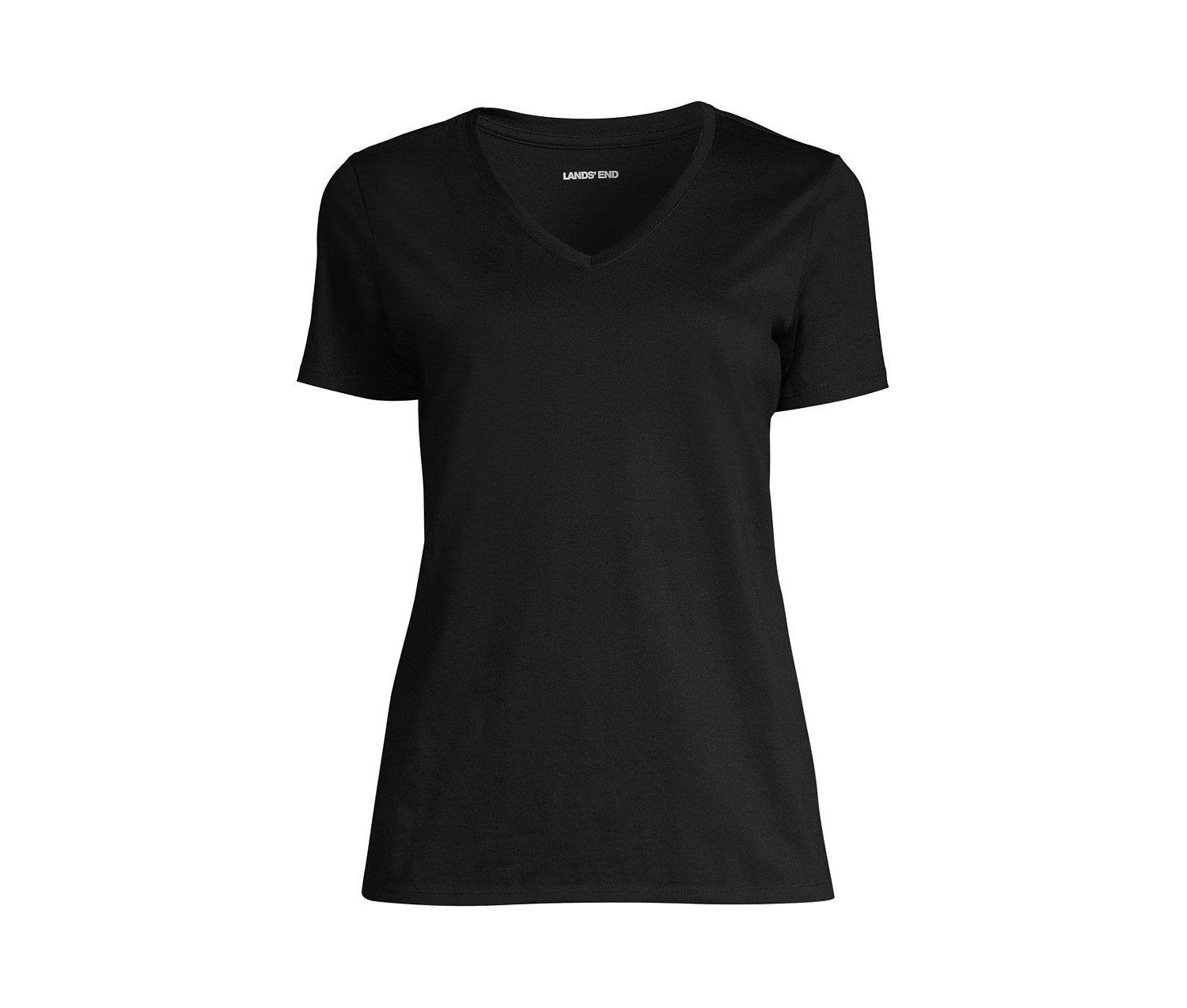 Plus Size Supima Cotton V-neck T-Shirt