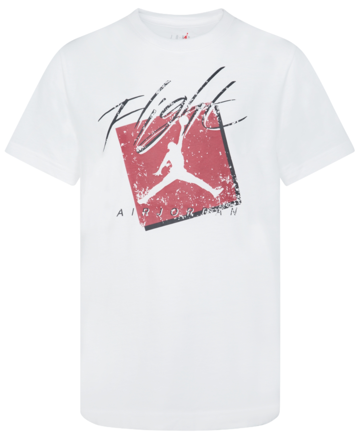 Jordan Big Boys Faded Flight Short Sleeve T-shirt In White