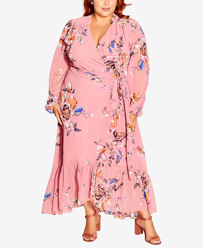 CITY CHIC Trendy Plus Size Violet Maxi Dress Macy's