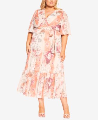 CITY CHIC Trendy Plus Size Stephanie Print Maxi Dress Macy's