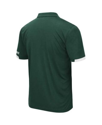 Men's Green Michigan State Spartans Big and Tall Santry Polo Shirt