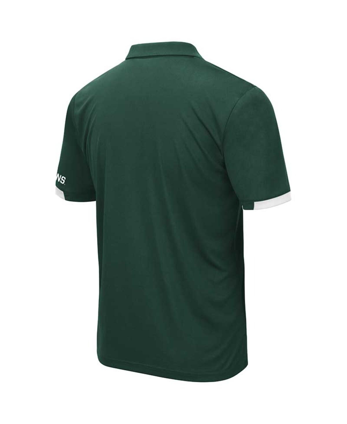 Shop Colosseum Men's  Green Michigan State Spartans Big And Tall Santry Polo Shirt
