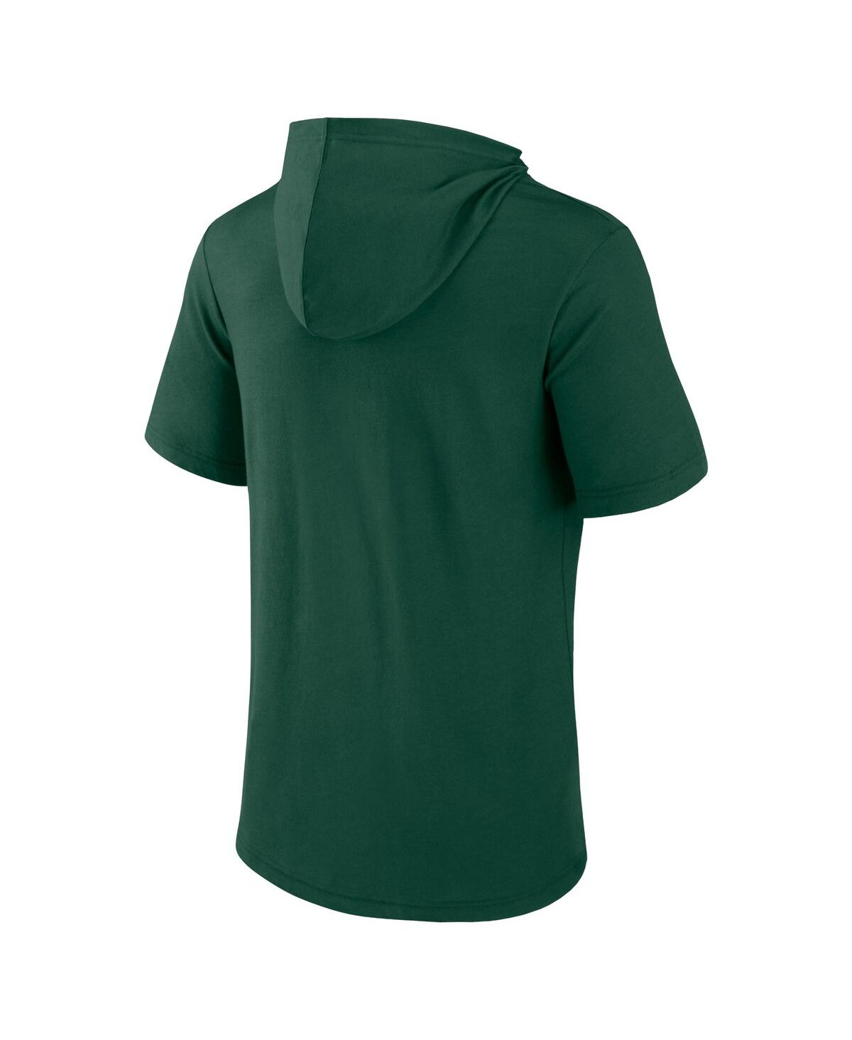 Men's FanaticsMichigan State Spartans Outline Lower Arch Hoodie T-shirt - Green