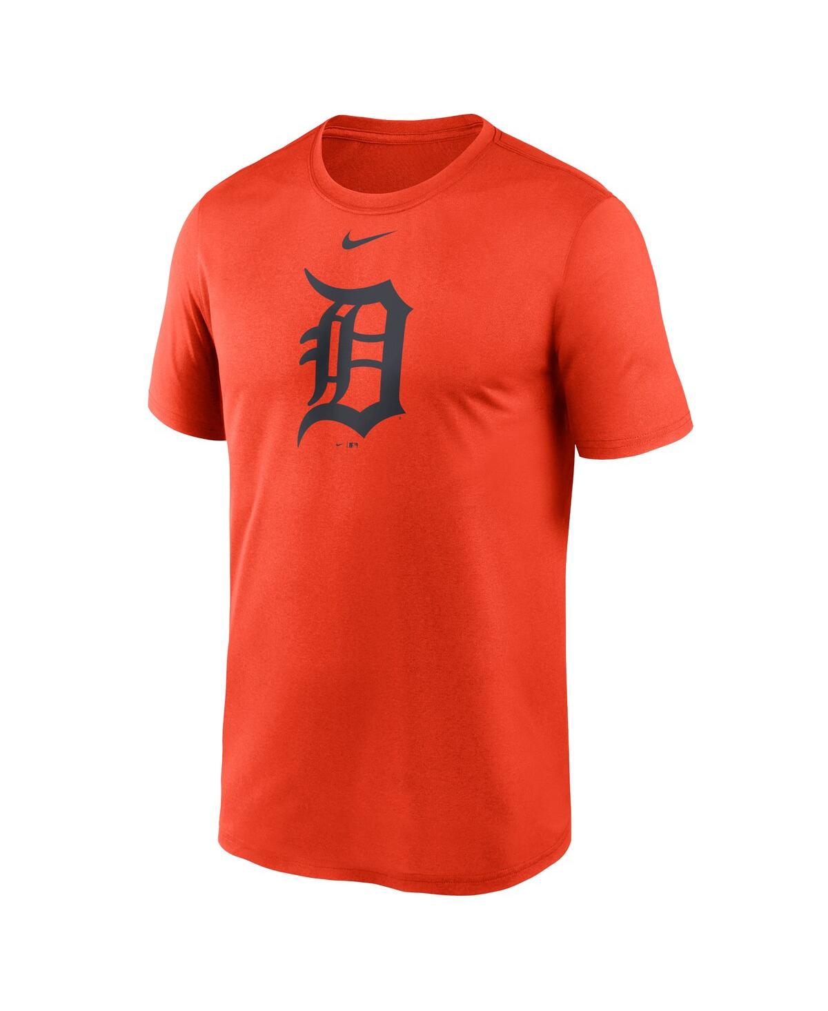 Shop Nike Men's  Orange Detroit Tigers New Legend Logo T-shirt