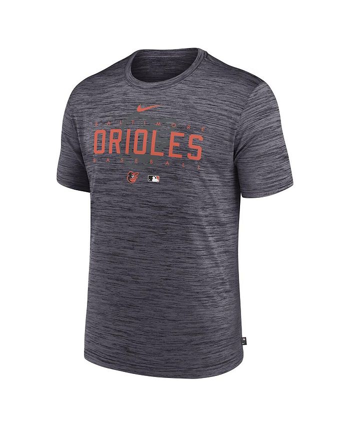 Nike Men's Heather Charcoal Baltimore Orioles Authentic Collection ...