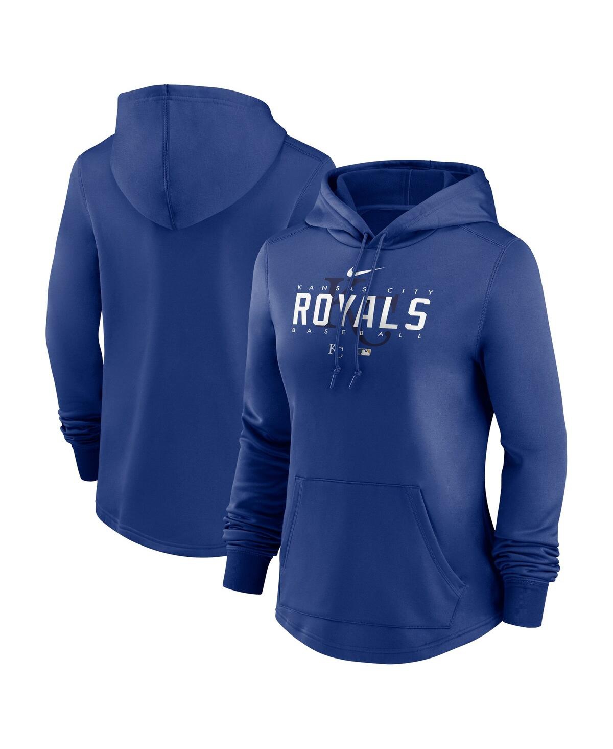 Nike Women's  Royal Kansas City Royals Authentic Collection Pregame Performance Pullover Hoodie