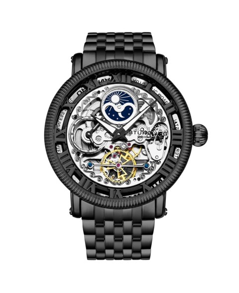 Мужские часы Stuhrling Original 3922 Skeleton Automatic на стальном браслете