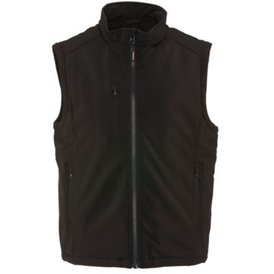 Men's Insulated Softshell Vest - Warm Work Vest, Water-Repellent, Windproof, Lightweight, Durable Cold-Weather Gear