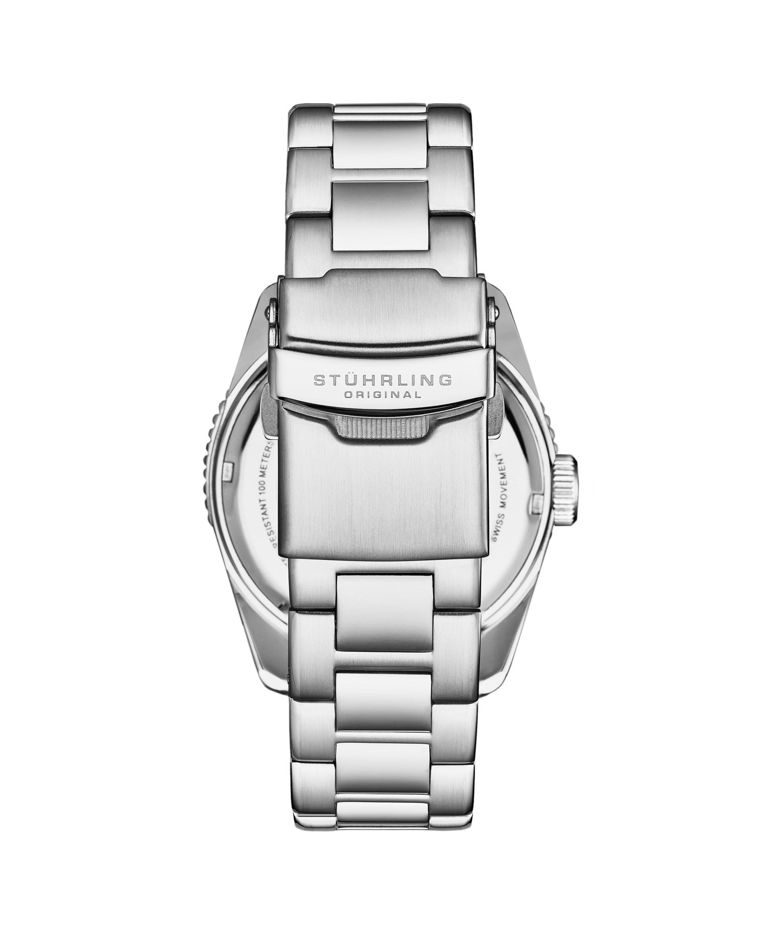 Men's Aquadiver Silver-tone Stainless Steel , Black Dial , 49mm Round Watch